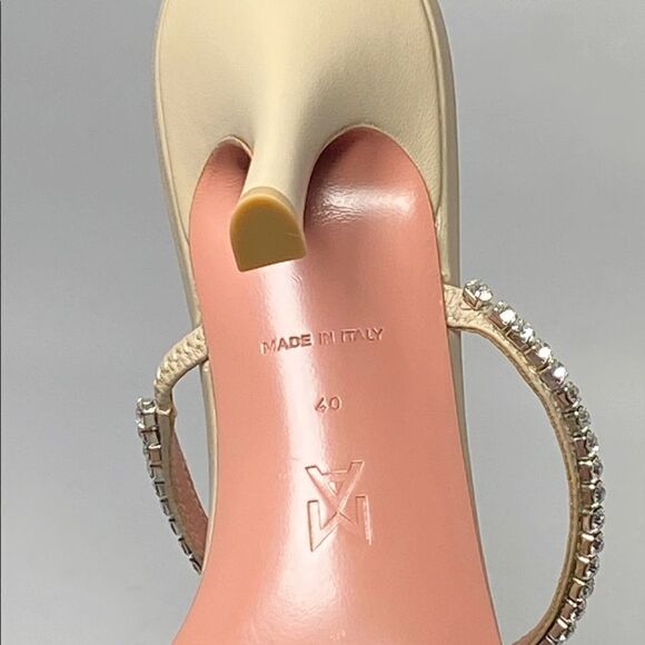 Amina Muaddi Gilda Crystal Strap Sandal size 40